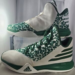 NEW adidas SM Light Em Up 2 Basketball shoes AQ8043 - Size 18 Green White Print